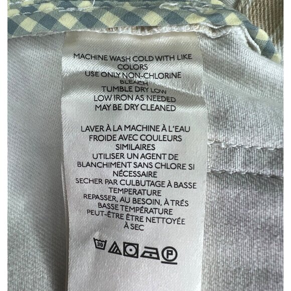 Anthropologie Maeve Gardeners Apron Shortalls Romper Neutral Women Size 6 - Picture 11 of 16